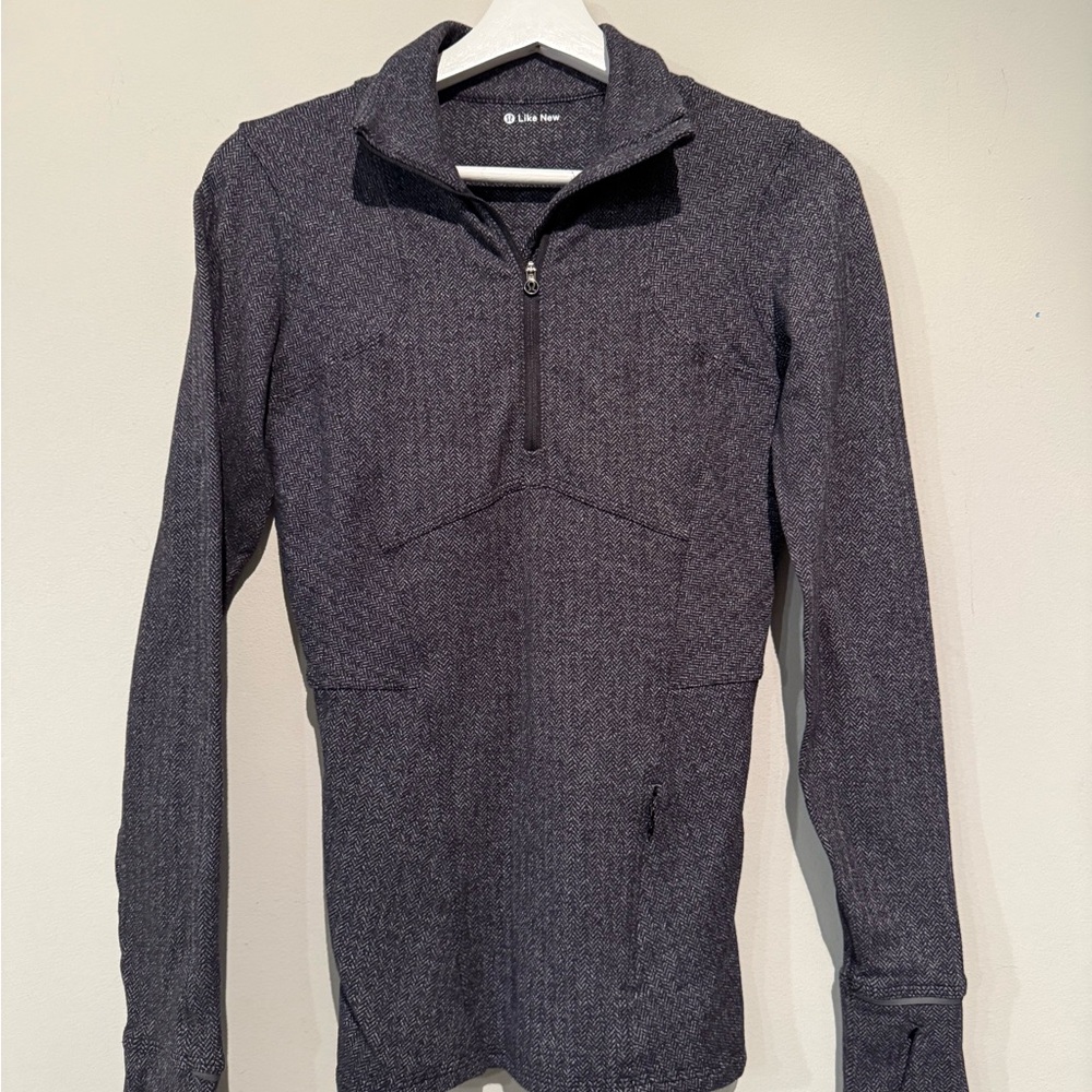 Lululemon Kanto Catch Me 1/2 Zip Gray Pullover women 4 athletic
